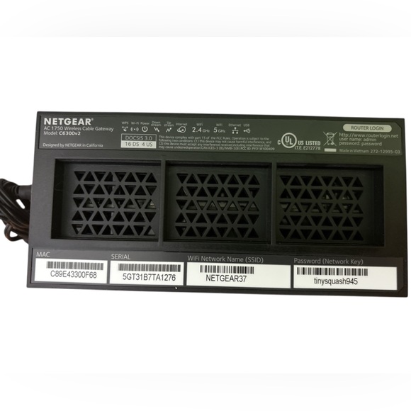 NETGEAR C6300v2 (AC1750) Cable Modem WiFi Router - Picture 2 of 2